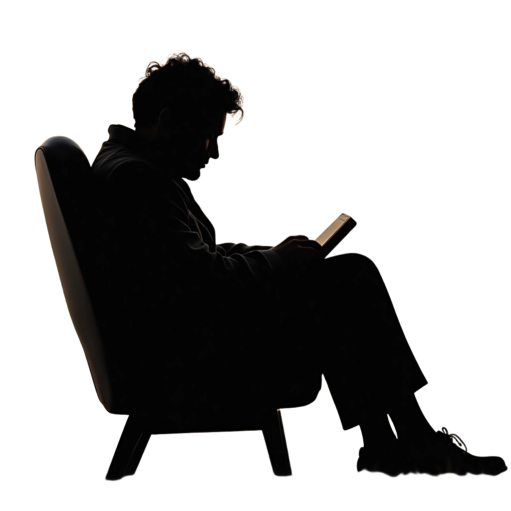 Silhouette of a Reader